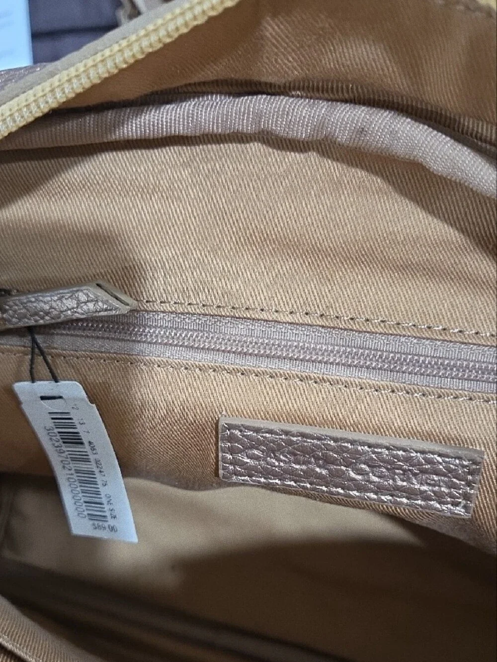 Nwt Casual Corner  Metallic Bronze Satchel Handbag